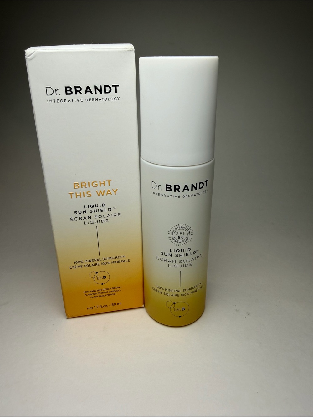 Dr. Brandt Bright This Way Liquid Sun Shield SPF 50 - White, Yellow